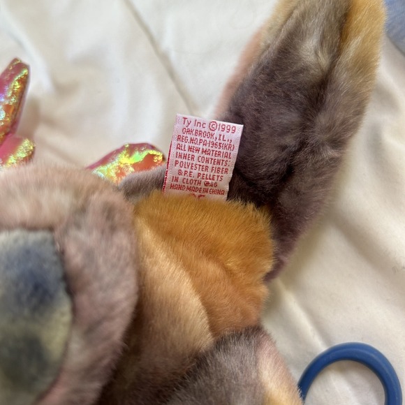 Vintage Ty Beanie Buddy Scorch The‎ Dragon 1999 14" Multi Plush Stuffed Toy - Picture 6 of 8